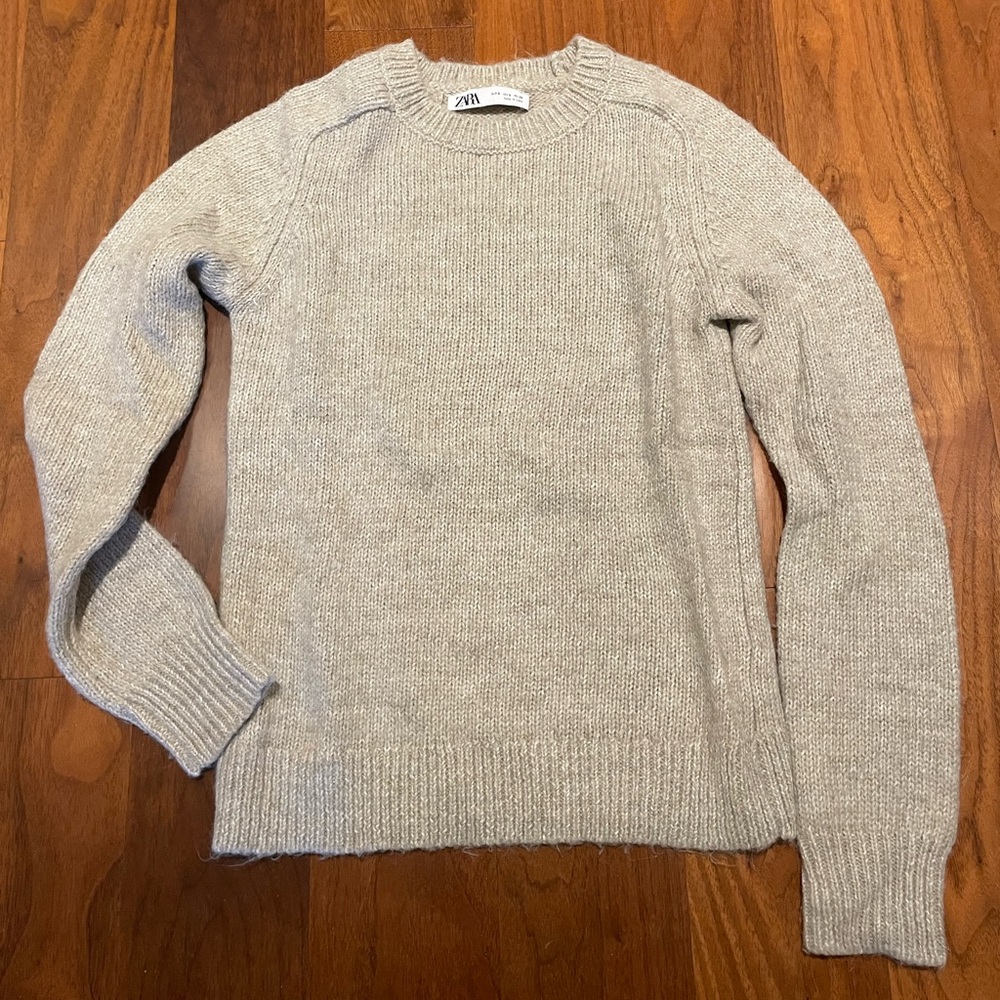 Zara Oatmeal Knit Pullover